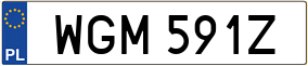 Truck License Plate